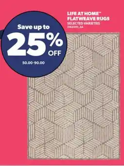 Real Canadian Superstore LIFE AT HOME FLATWEAVE RUGS offer