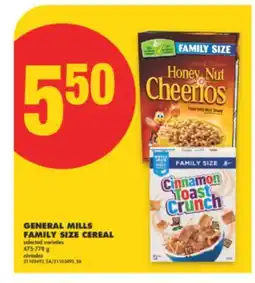 No Frills GENERAL MILLS FAMILY SIZE CEREAL, 475-778 g offer