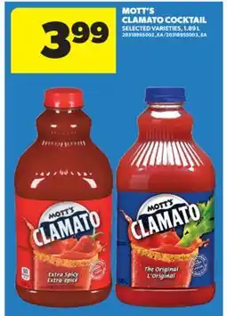 Real Canadian Superstore MOTT'S CLAMATO COCKTAIL, 1.89 L offer