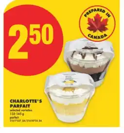 No Frills CHARLOTTE'S PARFAIT, 133-145 g offer