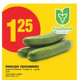 No Frills ENGLISH CUCUMBERS offer