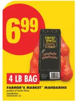 No Frills FARMER'S MARKET MANDARINS, 4 LB BAG offer
