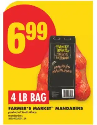 No Frills FARMER'S MARKET MANDARINS, 4 LB BAG offer