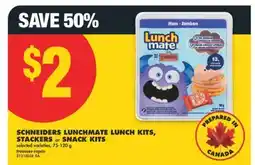 No Frills SCHNEIDERS LUNCHMATE LUNCH KITS, STACKERS or SNACK KITS, 75-120 g offer