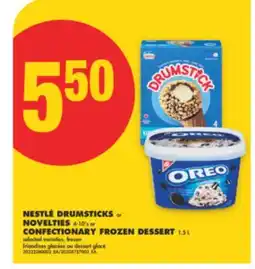 No Frills NESTLÉ DRUMSTICKS or NOVELTIES 4-10' s or CONFECTIONARY FROZEN DESSERT 1.5 L offer