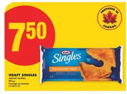No Frills KRAFT SINGLES, 825g offer