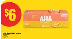 No Frills AHA SPARKLING WATER, 12x355 mL offer