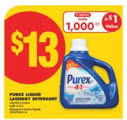 No Frills PUREX LIQUID LAUNDRY DETERGENT, 4.08-4.43 L offer