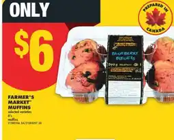 No Frills FARMER'S MARKET MUFFINS, 6's offer