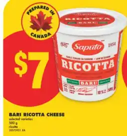 No Frills BARI RICOTTA CHEESE, 500 g offer
