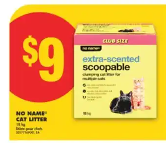 No Frills NO NAME CAT LITTER, 18 kg offer