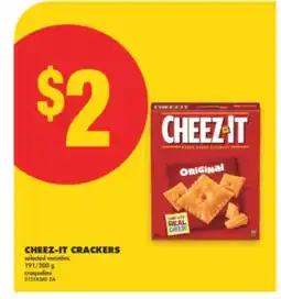 No Frills CHEEZ-IT CRACKERS, 191/200 g offer