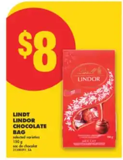 No Frills LINDT LINDOR CHOCOLATE BAG, 150 g offer