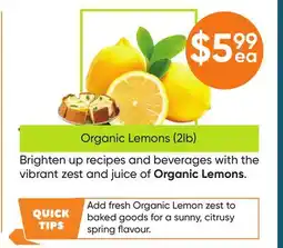 Healthy Planet Organic Lemons (2lb) offer