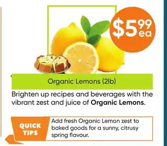Healthy Planet Organic Lemons (2lb) offer