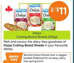 Healthy Planet Daiya Cutting Board Shreds (200g) offer