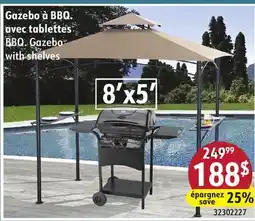 Sushi Shop BBQ. Gazebo with shelves offer
