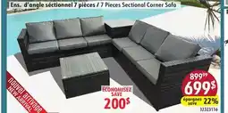 Sushi Shop 7 Pieces Sectional Corner Sofa offer