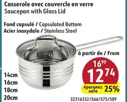 Sushi Shop Saucepan with Glass Lid offer