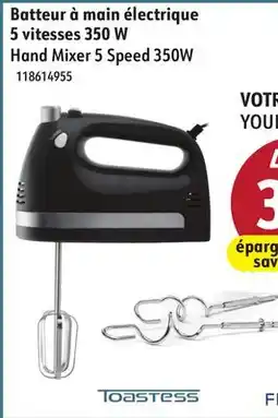 Sushi Shop Hand Mixer 5 Speed 350W offer