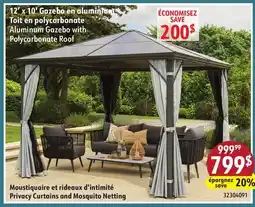 Sushi Shop Aluminum Gazebo with Polycarbonate Roof offer