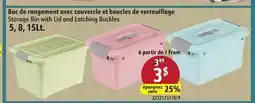 Sushi Shop Storage Bin with Lid and Latching Buckles offer
