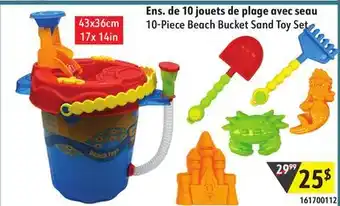 Sushi Shop 10-Piece Beach Bucket Sand Toy Set offer