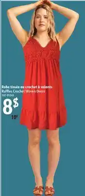 Sushi Shop Ruffles Crochet Woven Dress offer