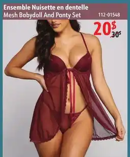Sushi Shop Mesh Babydoll And Panty Set offer