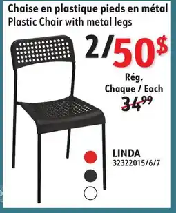 Sushi Shop Plastic Chair with metal legs offer