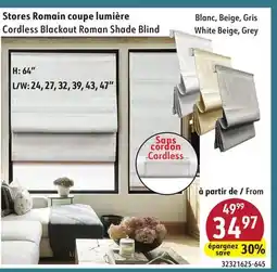 Sushi Shop Cordless Blackout Roman Shade Blind offer