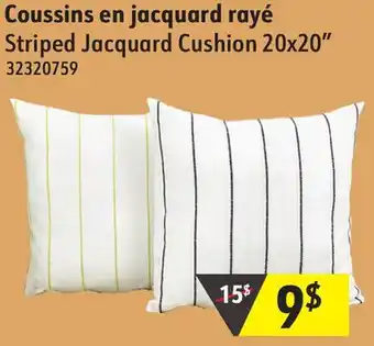 Sushi Shop Striped Jacquard Cushion 20x20 offer