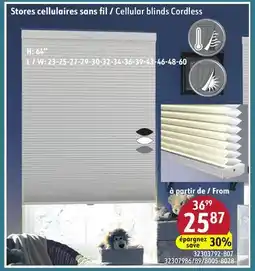 Sushi Shop Cellular blinds Cordless offer