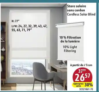 Sushi Shop Cordless Solar Blind offer