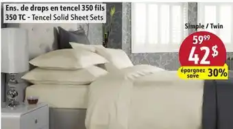 Sushi Shop 350 TC - Tencel Solid Sheet Sets offer