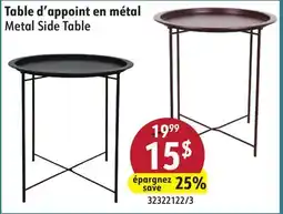 Sushi Shop Metal Side Table offer