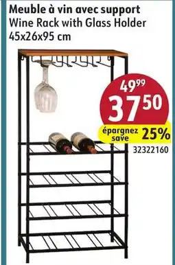 Sushi Shop Wine Rack with Glass Holder offer