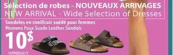 Sushi Shop Womens Faux Suede Leather Sandals offer