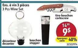 Sushi Shop 3 Pcs Wine Set offer
