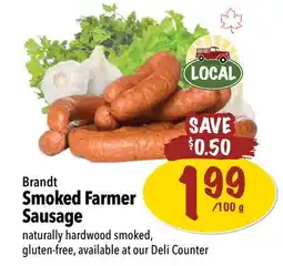 Farm Boy Brandt Smoked Farmer Sausage offer