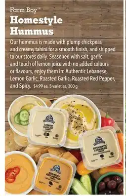 Farm Boy Farm Boy Homestyle Hummus offer