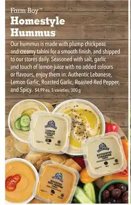 Farm Boy Farm Boy Homestyle Hummus offer