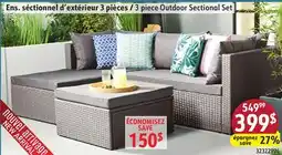 Sushi Shop 3 piece Outdoor Sectional Set offer