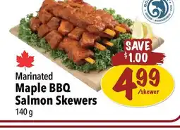 Farm Boy Marinated Maple BBQ Salmon Skewers offer