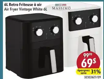 Sushi Shop Air Fryer Vintage White 6L offer