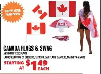 Len's Mill Stores Canada Flags & Swag offer