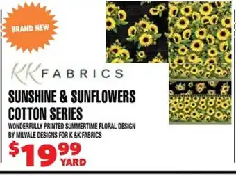 Len's Mill Stores Sunshine & Sunflowers Cotton Series offer