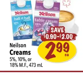 Farm Boy Neilson Creams 5%, 10%, or 18% M. F., 473 mL offer