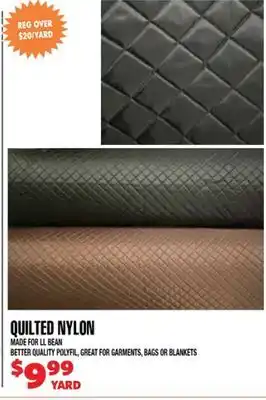 Len's Mill Stores Quilted Nylon offer