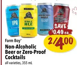 Farm Boy Farm Boy Non-Alcoholic Beer or Zero-Proof Cocktails offer
